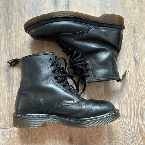 Vintage 90\'s 1460 Dr. Martens Made in England 8 Eyelet Black Boots -UK 8 (US 10) main image 15